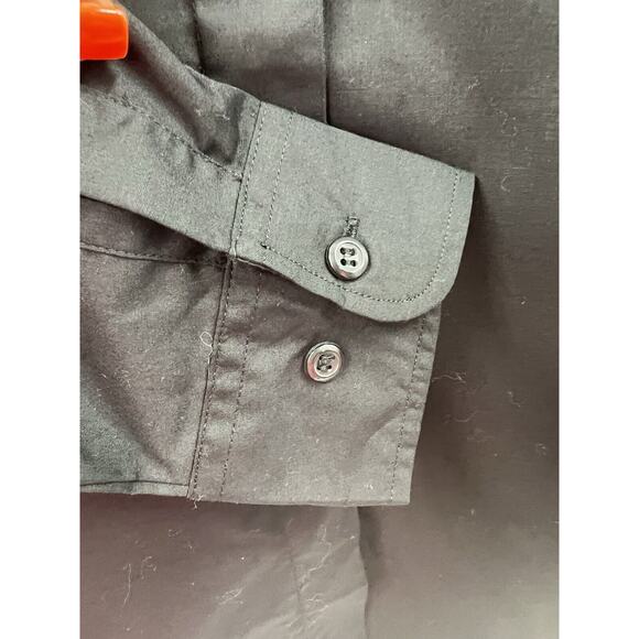 Chef Works Women’s Long Sleeve Button Front Cotton Blend Fitted Top Black M NWT - Picture 5 of 8